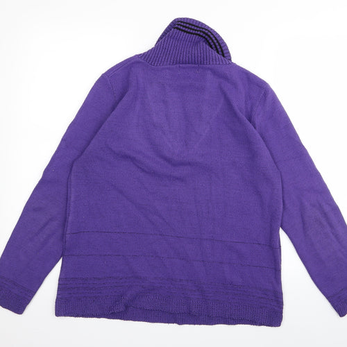 CHIC Womens Purple   Cardigan Jumper Size L