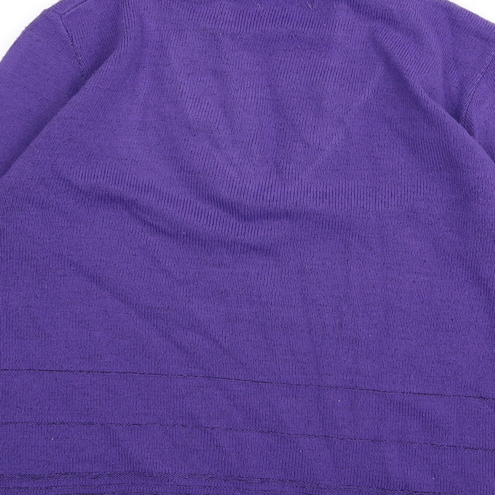 CHIC Womens Purple   Cardigan Jumper Size L