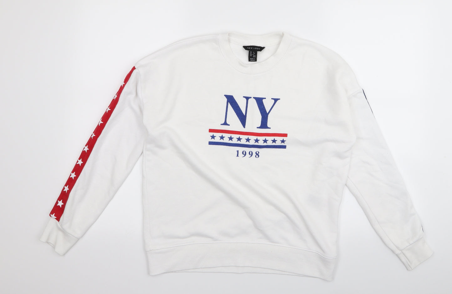 New Look Womens White   Pullover Jumper Size 8