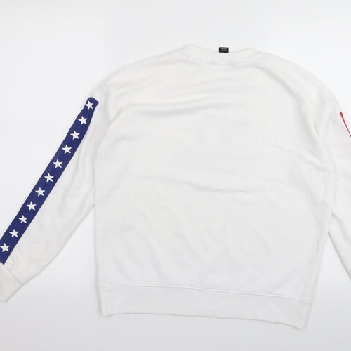 New Look Womens White   Pullover Jumper Size 8