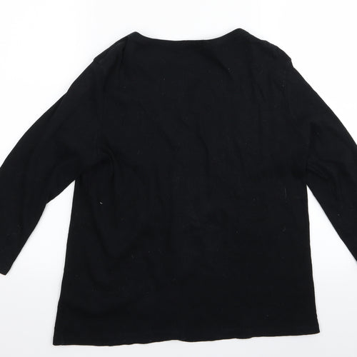 Preworn Womens Black   Cardigan Jumper Size 14