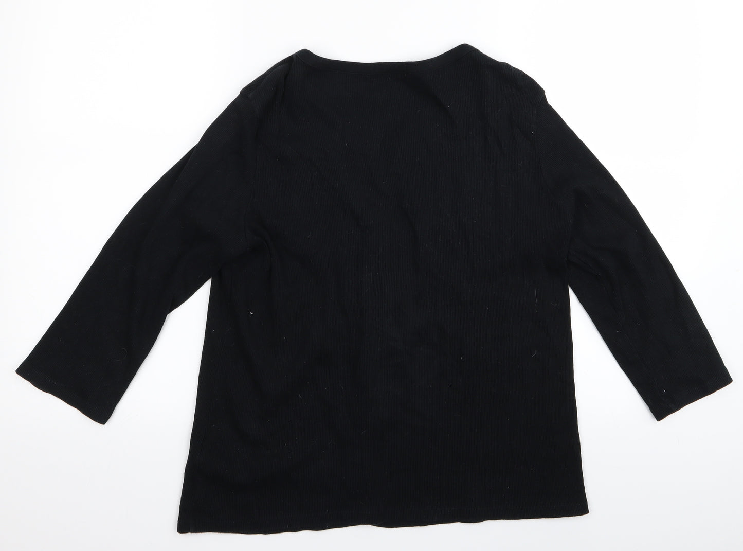 Preworn Womens Black   Cardigan Jumper Size 14