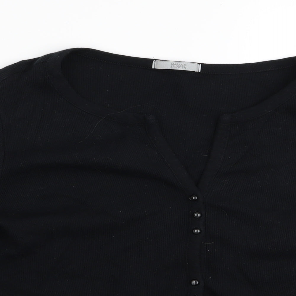 Preworn Womens Black   Cardigan Jumper Size 14
