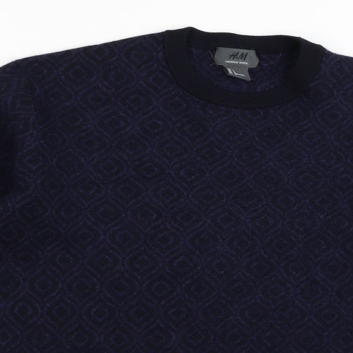 H&M Womens Blue   Pullover Jumper Size 12