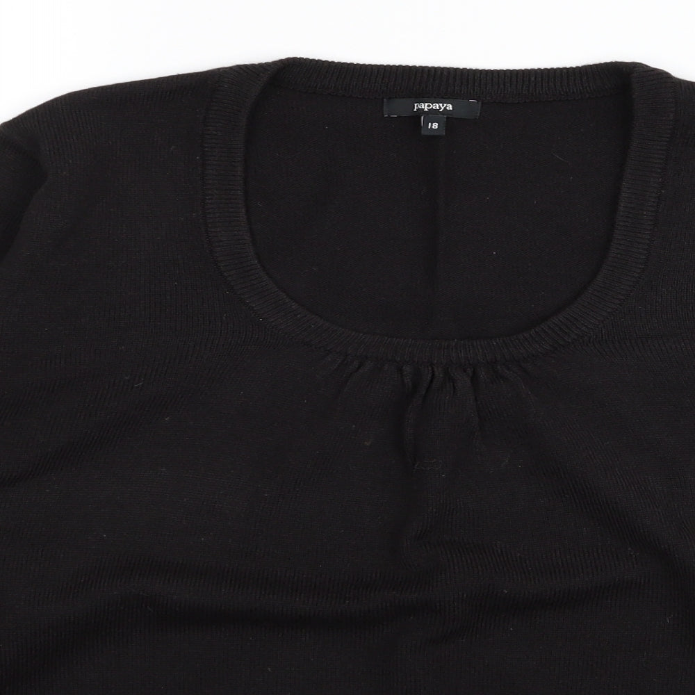 Papaya Womens Brown   Pullover Jumper Size 18