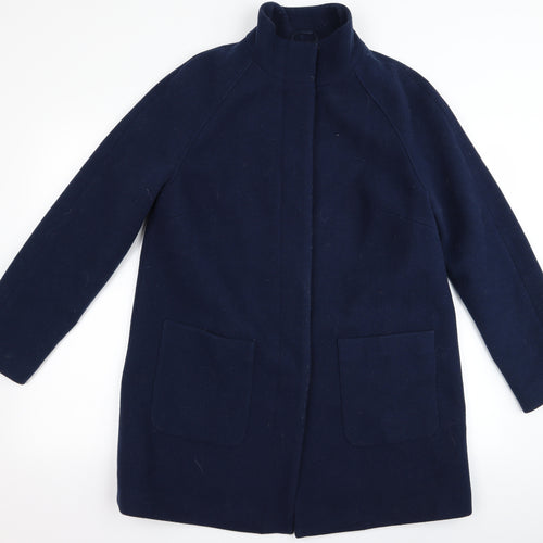 m&s Womens Blue   Overcoat Jacket Size 14