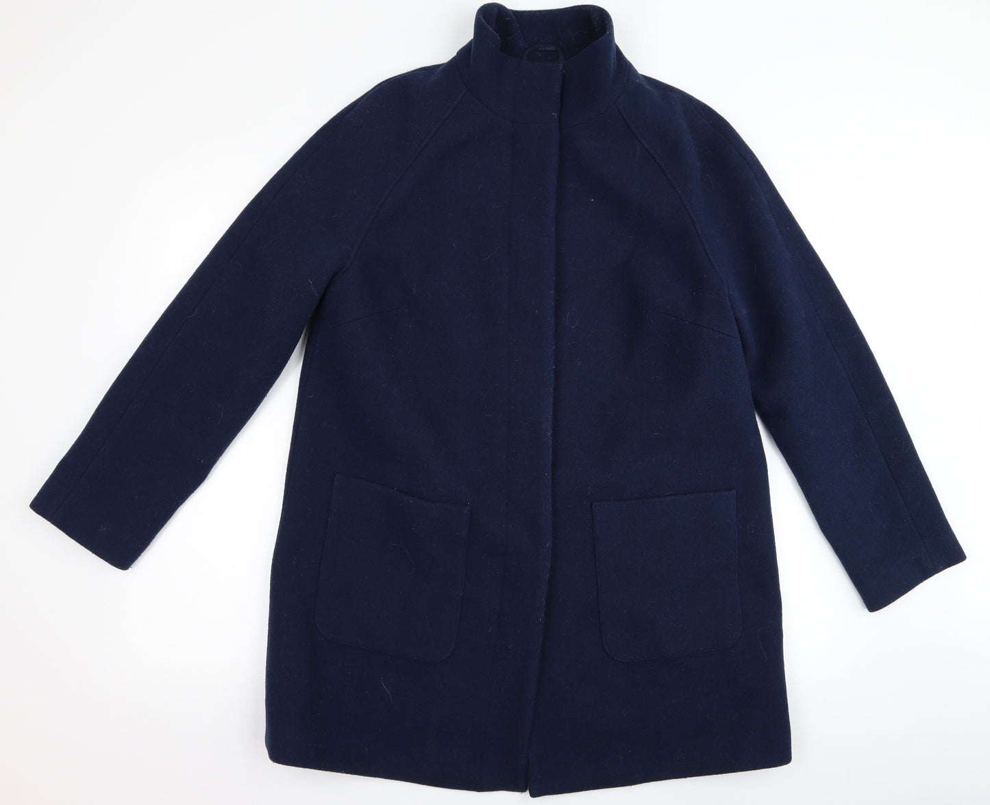 m&s Womens Blue   Overcoat Jacket Size 14
