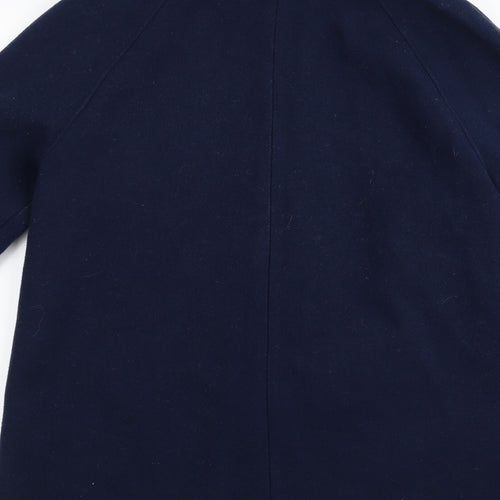 m&s Womens Blue   Overcoat Jacket Size 14