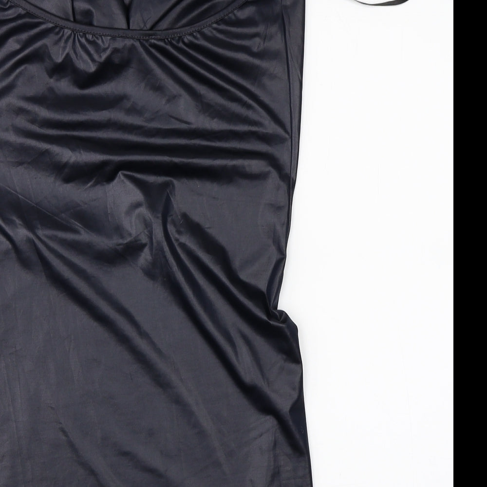 J&S Paris Womens Black   Basic Tank Size S  - halterneck