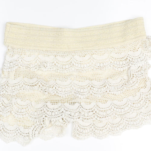 Magic Womens Ivory   Mom Shorts One Size