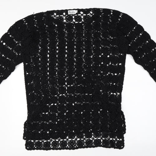 fransa Womens Black   Pullover Jumper Size S