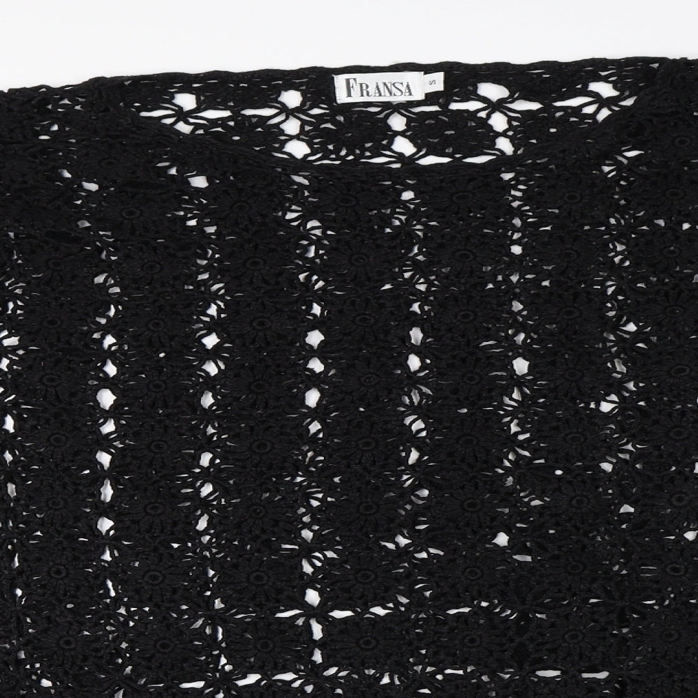 fransa Womens Black   Pullover Jumper Size S