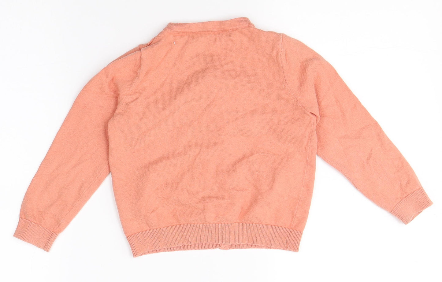 George Girls Orange   Cardigan Jumper Size 2-3 Years