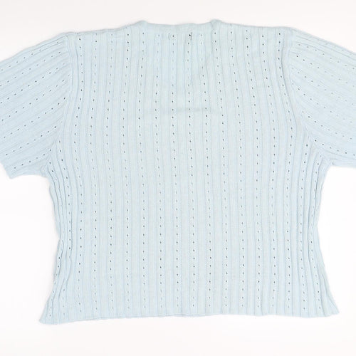 ofelia Womens Blue   Pullover Jumper Size 2XL