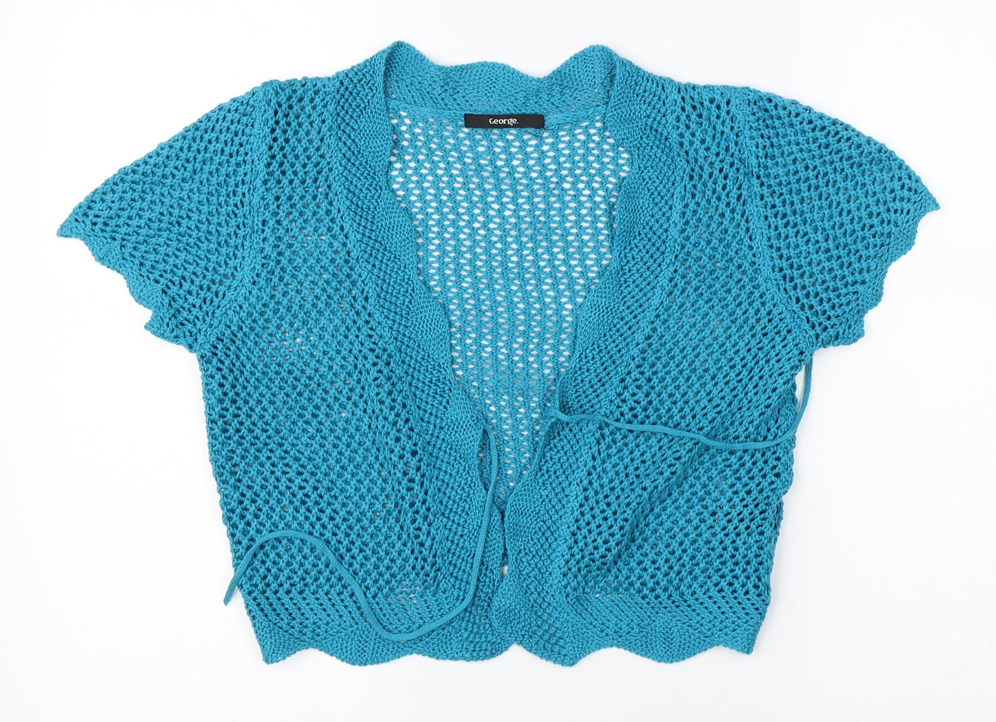 George Womens Blue   Cardigan Jumper Size 8  - cropped