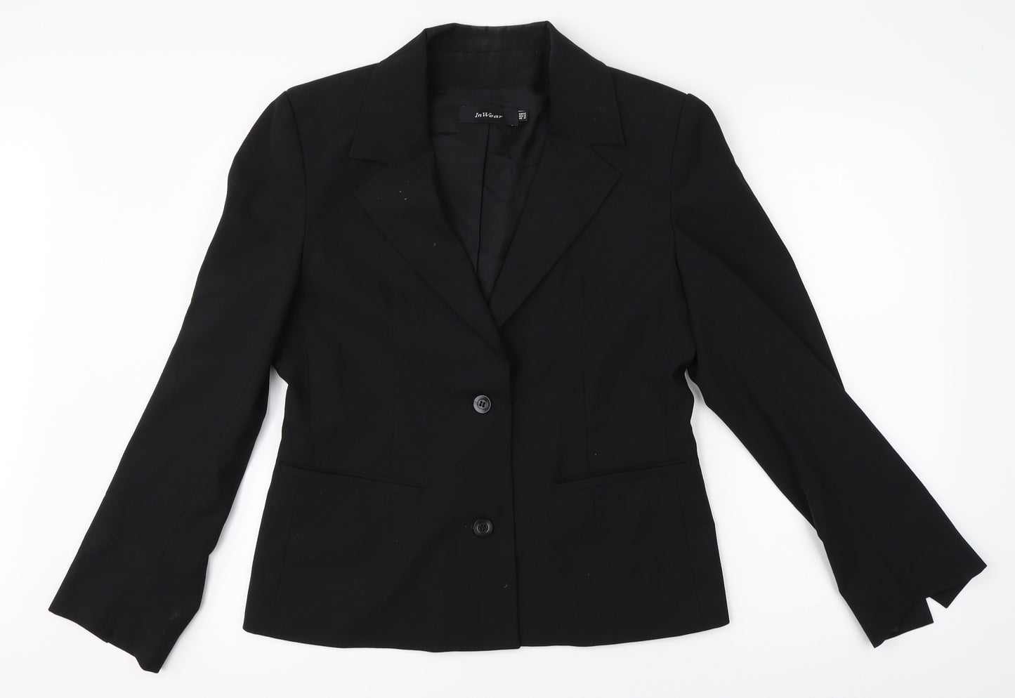 inWear Womens Black   Jacket Blazer Size 16