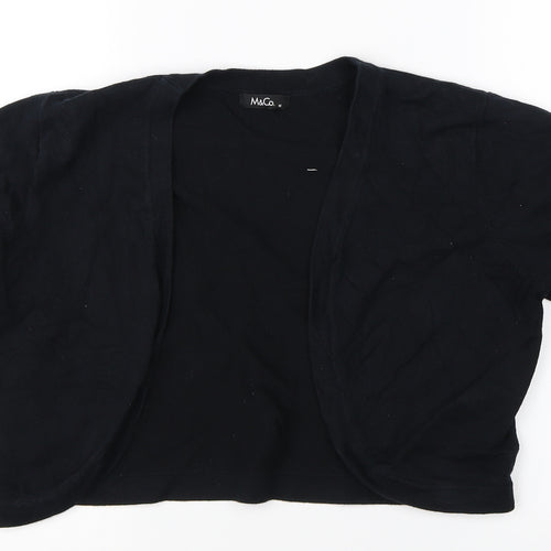 M&Co Womens Black   Cardigan Jumper Size M