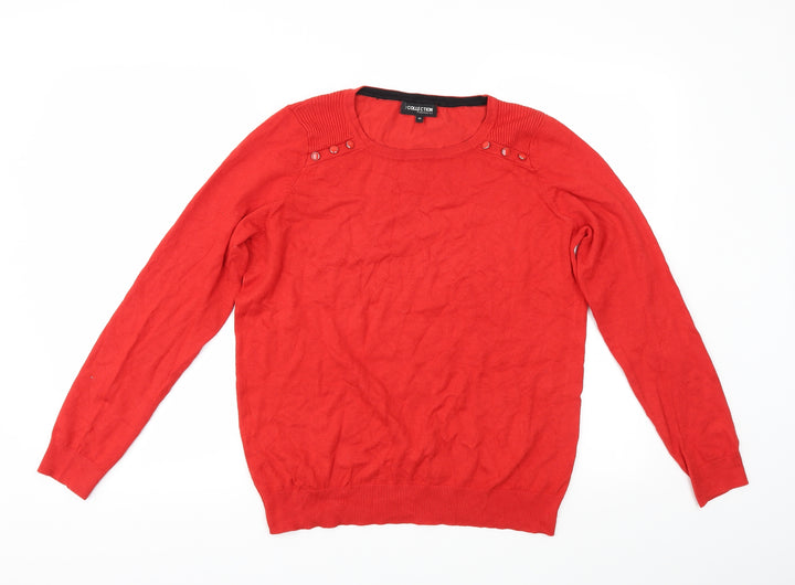Debenhams Womens Red Pullover Jumper Size 14