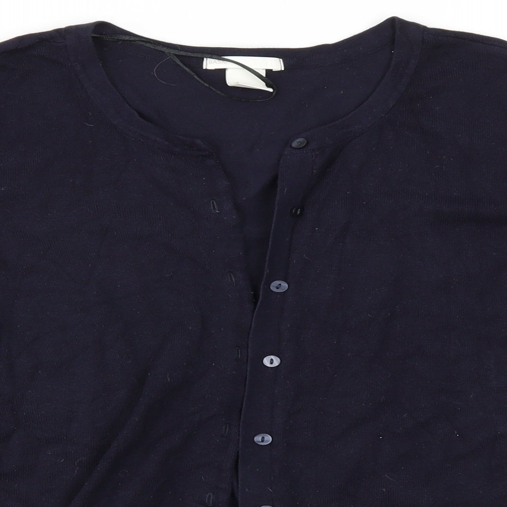 H&M Womens Blue   Cardigan Jumper Size M