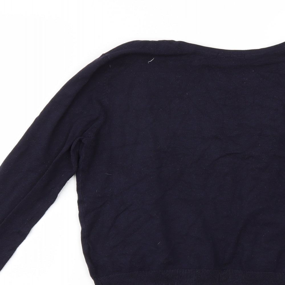 H&M Womens Blue   Cardigan Jumper Size M