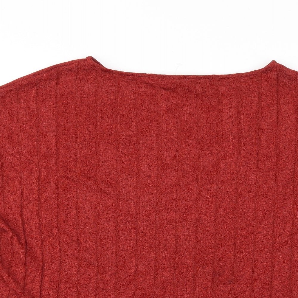 M&S Womens Red   Pullover Jumper Size 12
