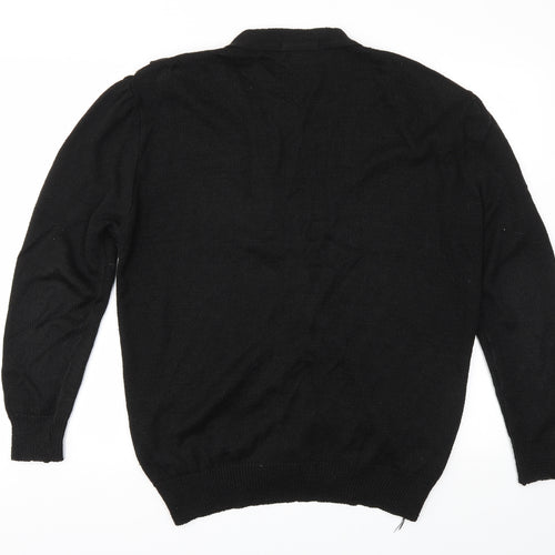 Minister Womens Black   Cardigan Jumper Size L