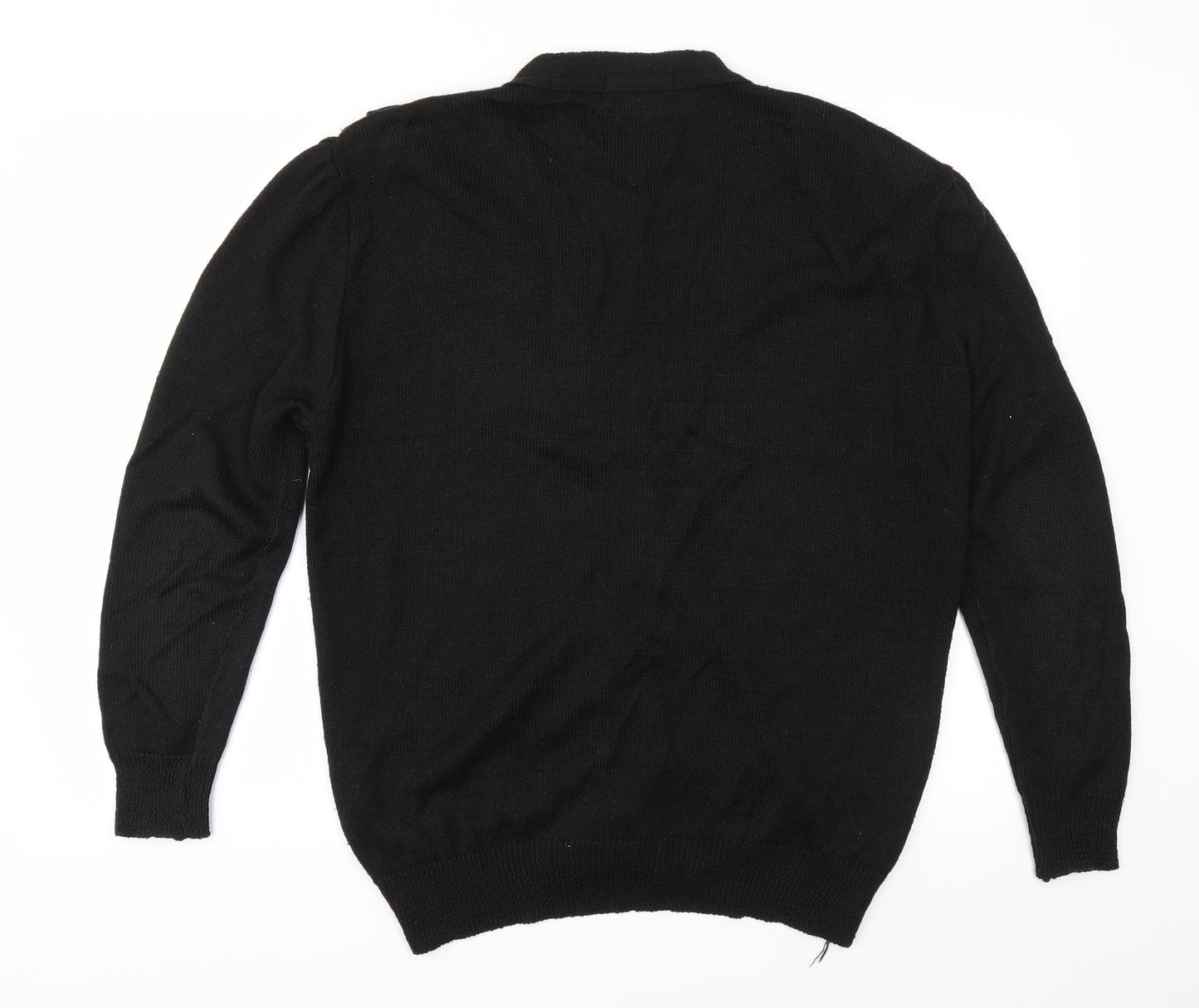 Minister Womens Black   Cardigan Jumper Size L