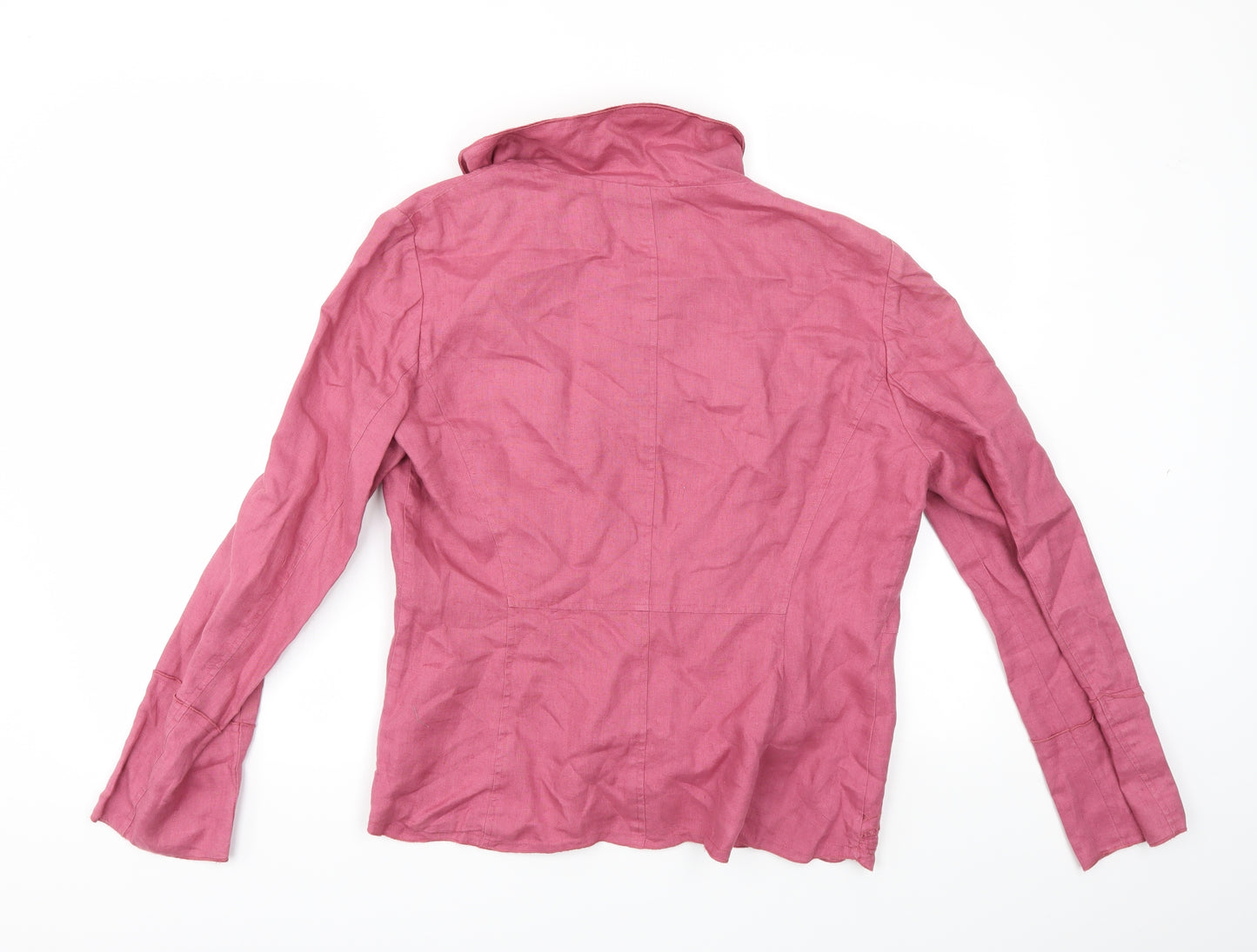 Per Una Womens Purple  Canvas Overcoat Blazer Size 12