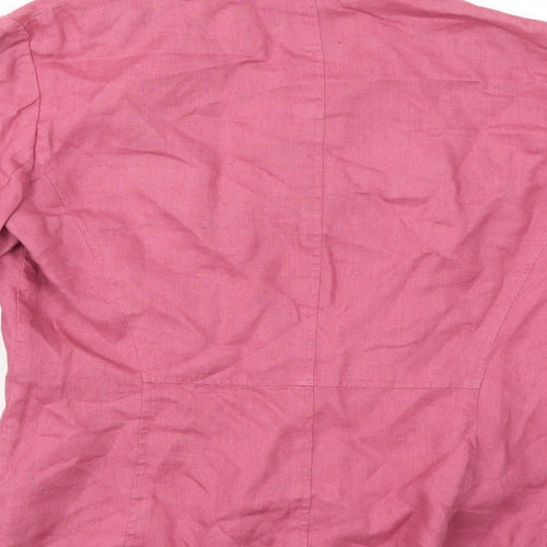 Per Una Womens Purple  Canvas Overcoat Blazer Size 12