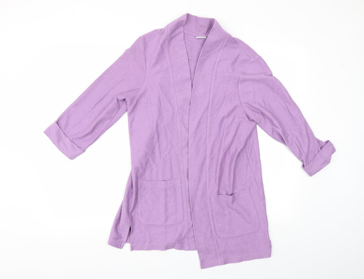 Damart Womens Purple Overcoat Blazer Size 14