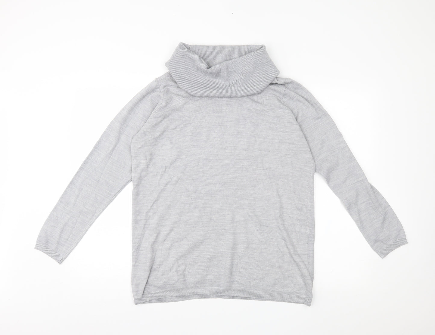 EWM Womens Grey  Knit Pullover Jumper Size M