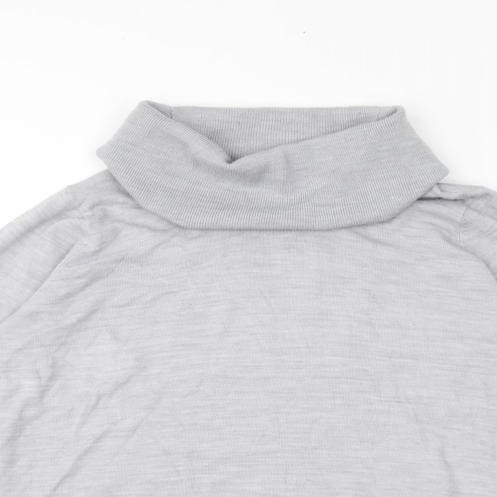 EWM Womens Grey  Knit Pullover Jumper Size M