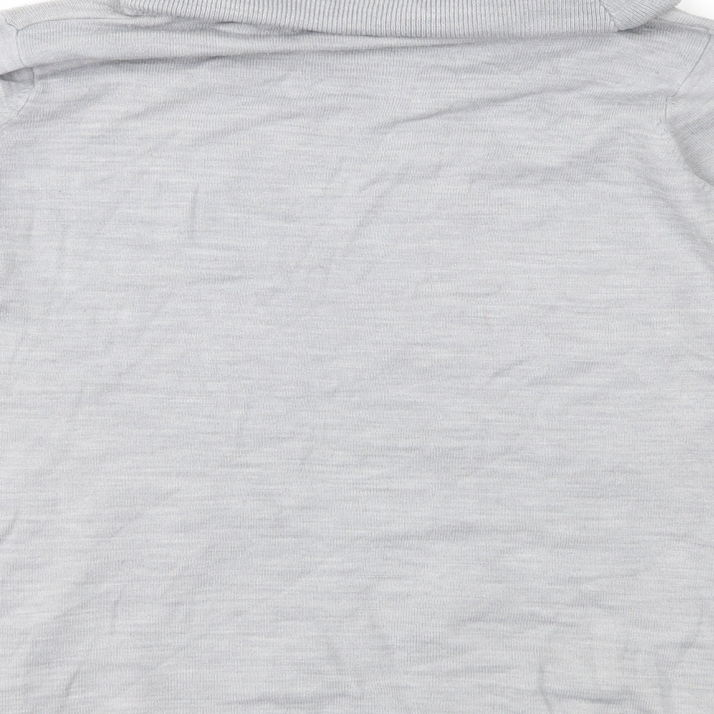EWM Womens Grey  Knit Pullover Jumper Size M