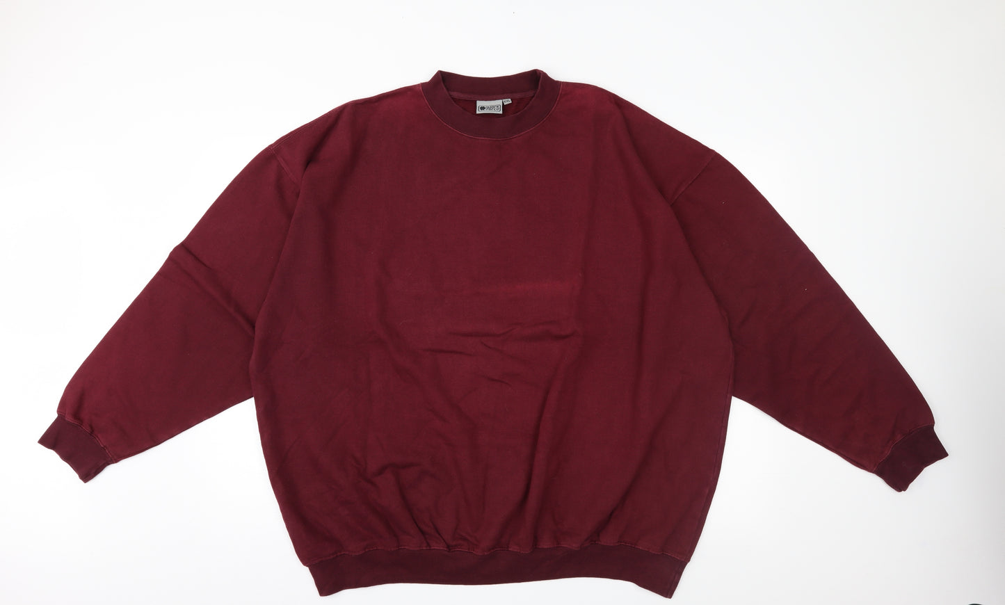 Workforce Mens Red  Jersey Pullover Sweatshirt Size 2XL