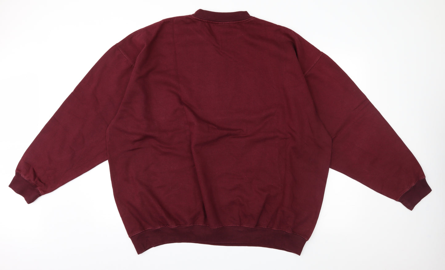 Workforce Mens Red  Jersey Pullover Sweatshirt Size 2XL