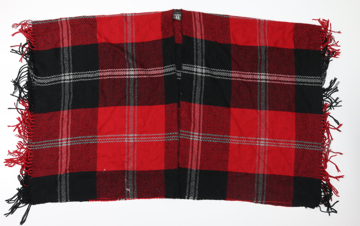 W Collection  Red Check Fleece  Shawl/Wrap