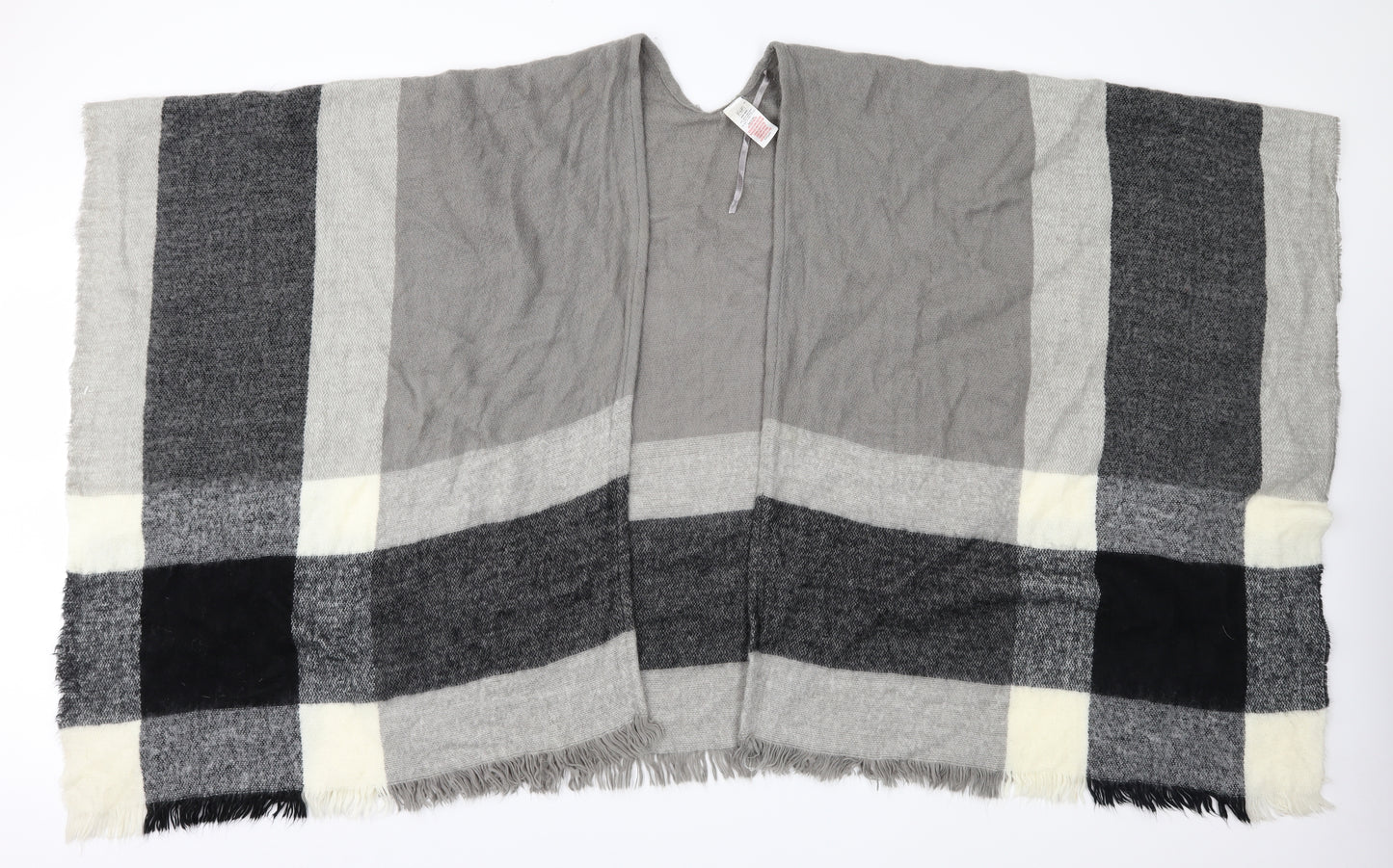 F&F  Grey Check Knit  Shawl/Wrap