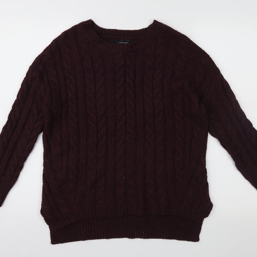 Atmosphere Womens Purple  Knit Henley Jumper Size 6
