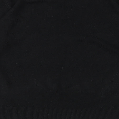 Happit Womens Black  Knit Pullover Jumper Size 14