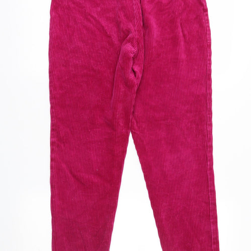 Live Wire Womens Pink  Velvet Trousers  Size 14 L27 in
