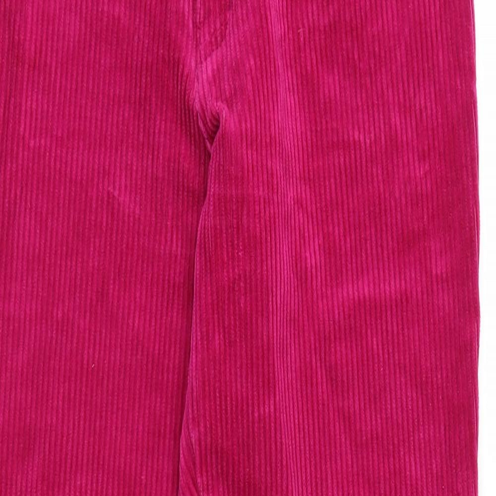 Live Wire Womens Pink  Velvet Trousers  Size 14 L27 in