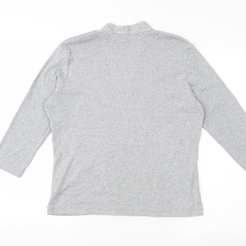 Viz a Viz Womens Grey  Jersey Pullover Sweatshirt Size 14