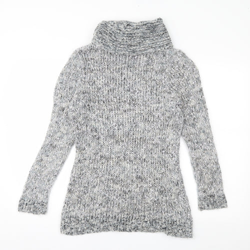M&Co Womens Grey  Knit Pullover Jumper Size 14