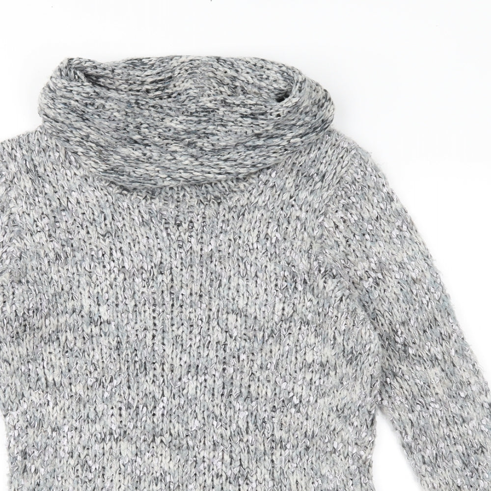 M&Co Womens Grey  Knit Pullover Jumper Size 14
