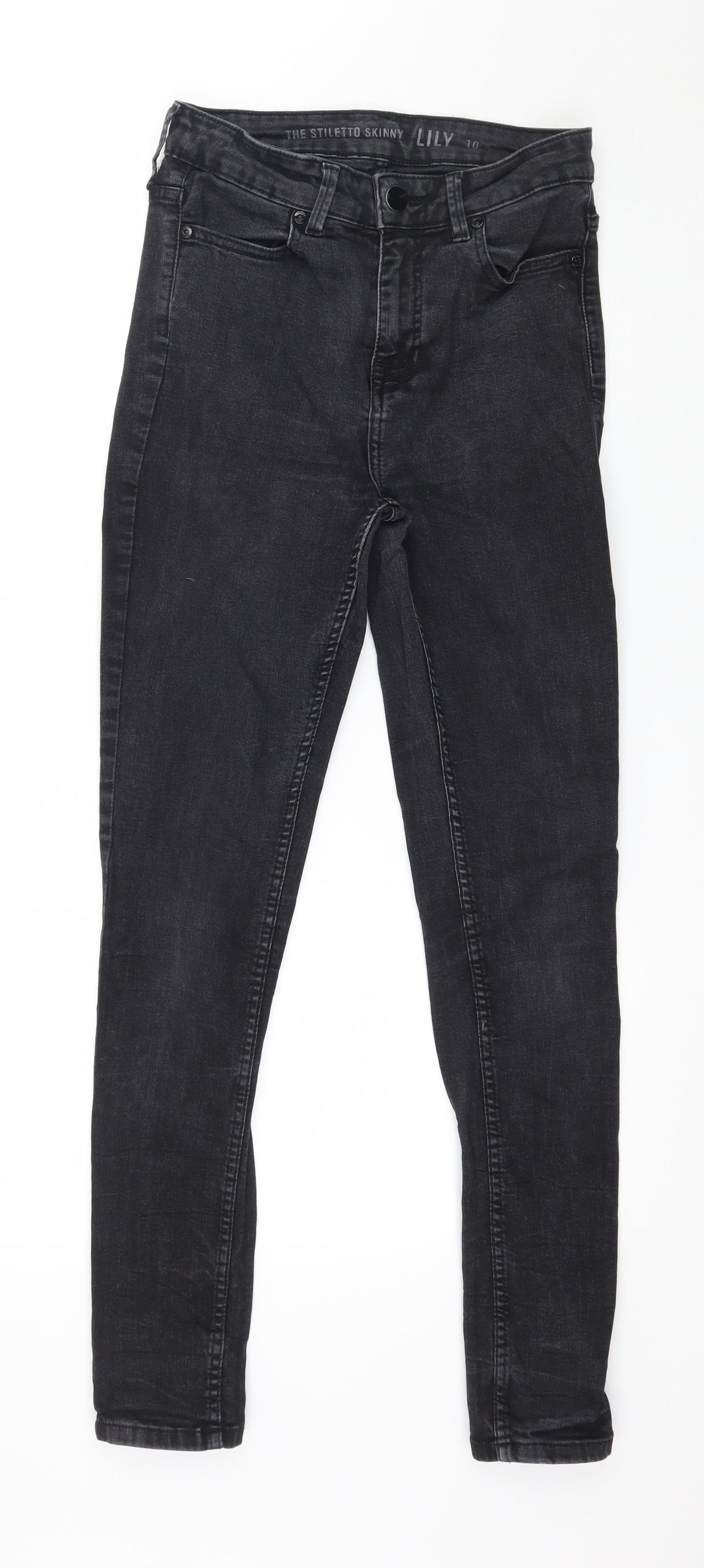 Oasis Womens Grey  Denim Skinny Jeans Size 10 L29 in