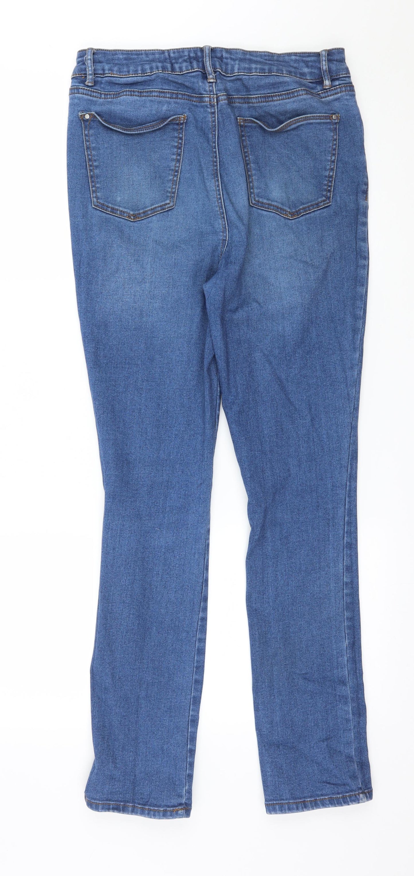 Tu Womens Blue  Denim Skinny Jeans Size 12 L29 in