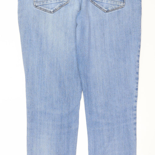 NEXT Womens Blue  Denim Straight Jeans Size 16 L28 in