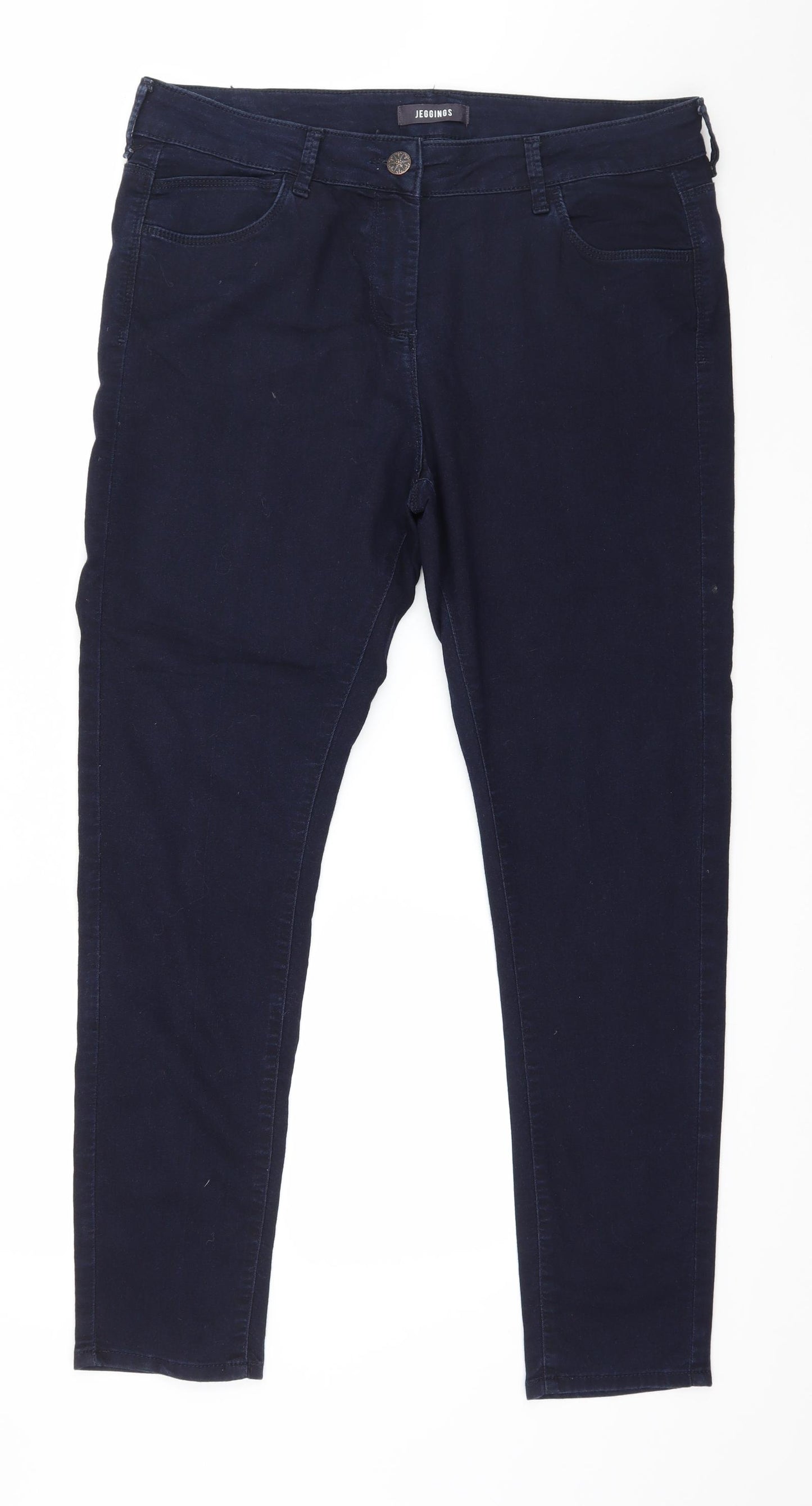 Marks and Spencer Womens Blue  Denim Skinny Jeans Size 18 L30 in