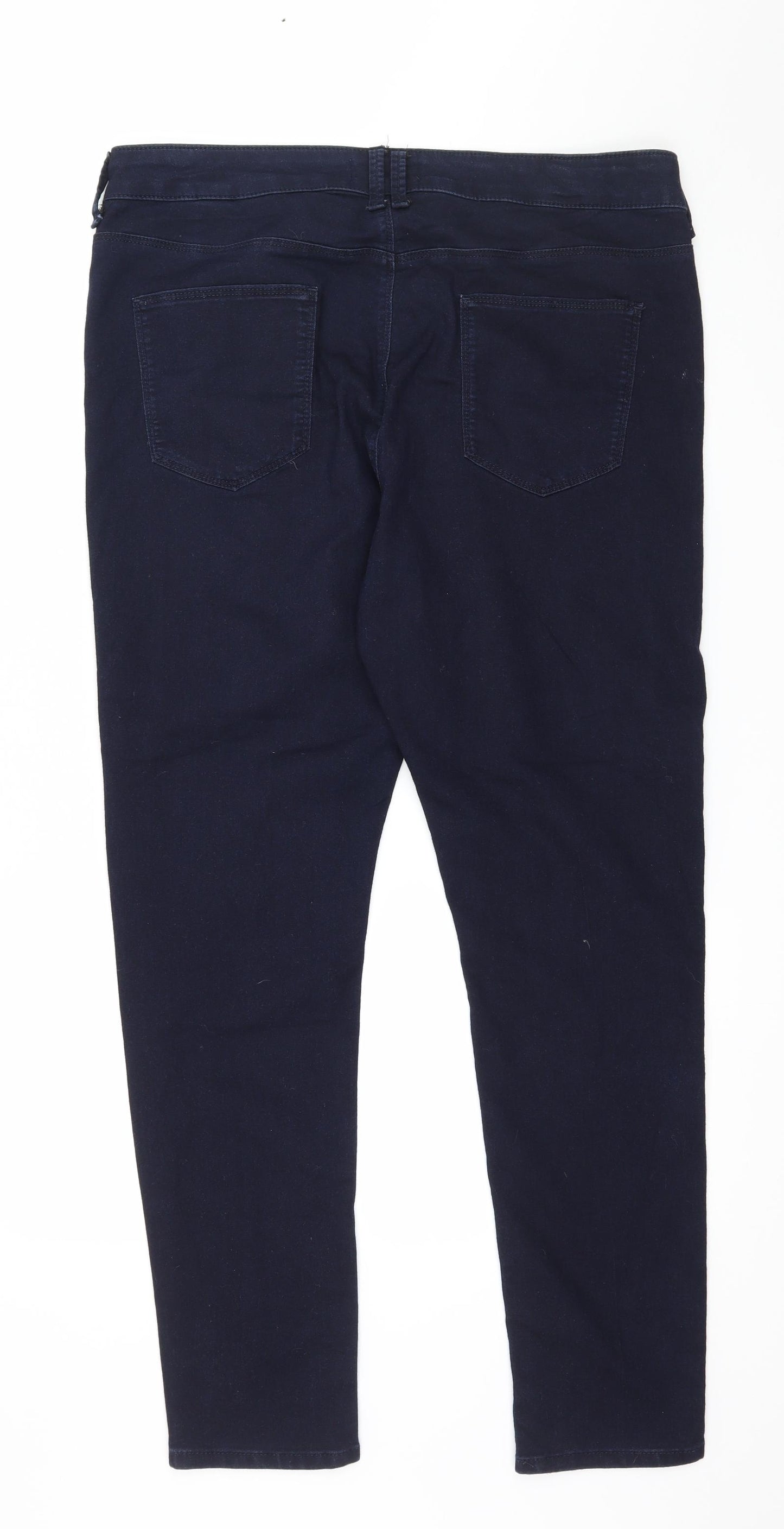 Marks and Spencer Womens Blue  Denim Skinny Jeans Size 18 L30 in