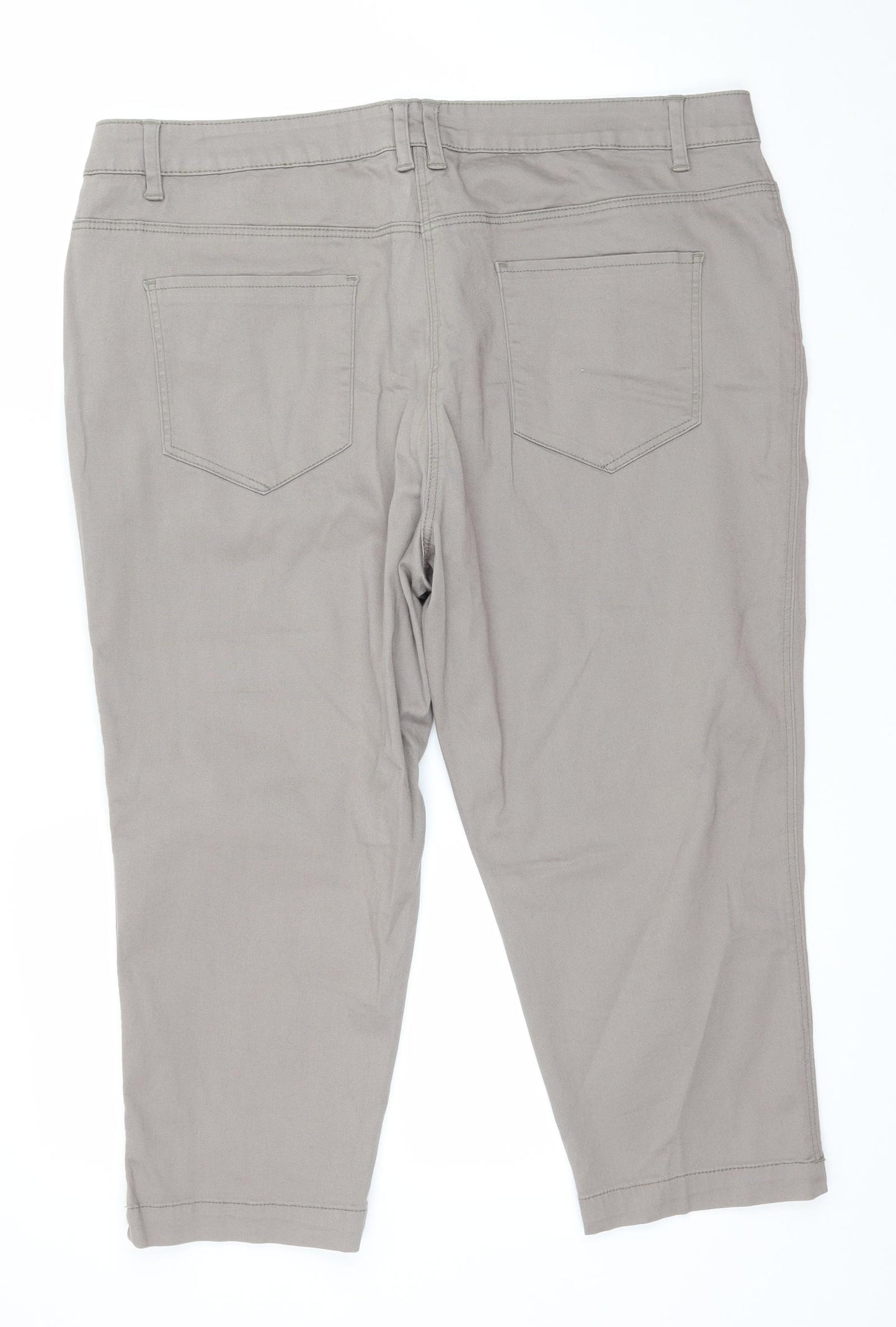 Bonmarché Womens Grey   Cropped Jeans Size 18 L21 in
